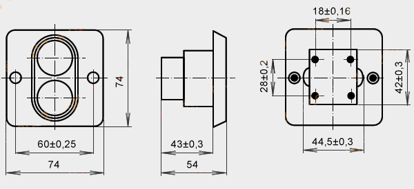 Размеры ПКЕ 622 2У2