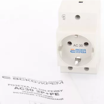 Розетка с заземлением AC30-5 фото 2